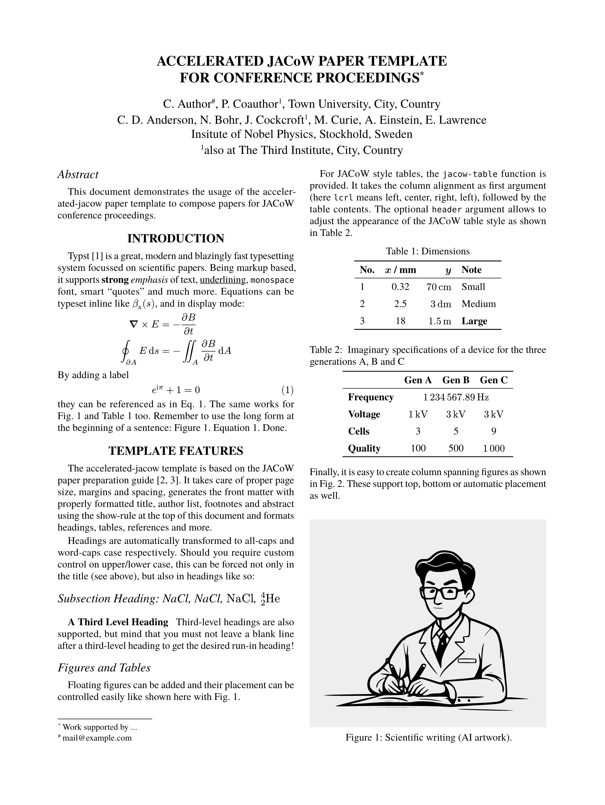 Template preview