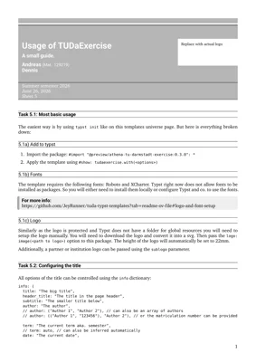 Template preview