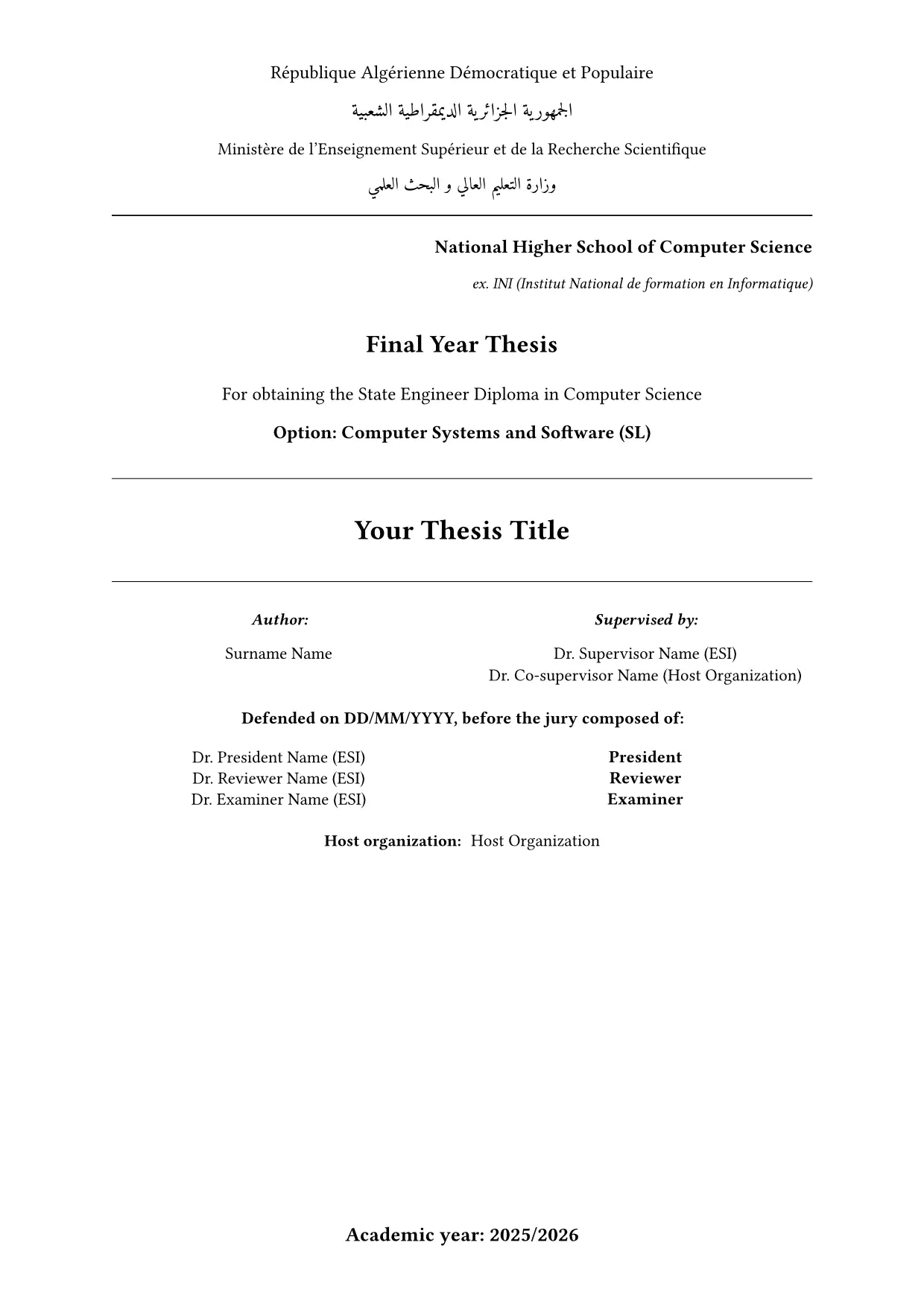 Template preview