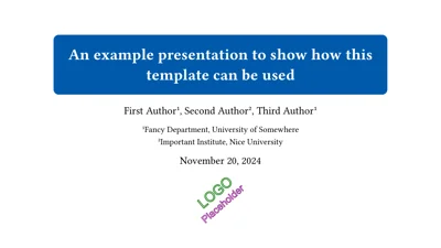 A preview of the clean-math-presentation Typst template.