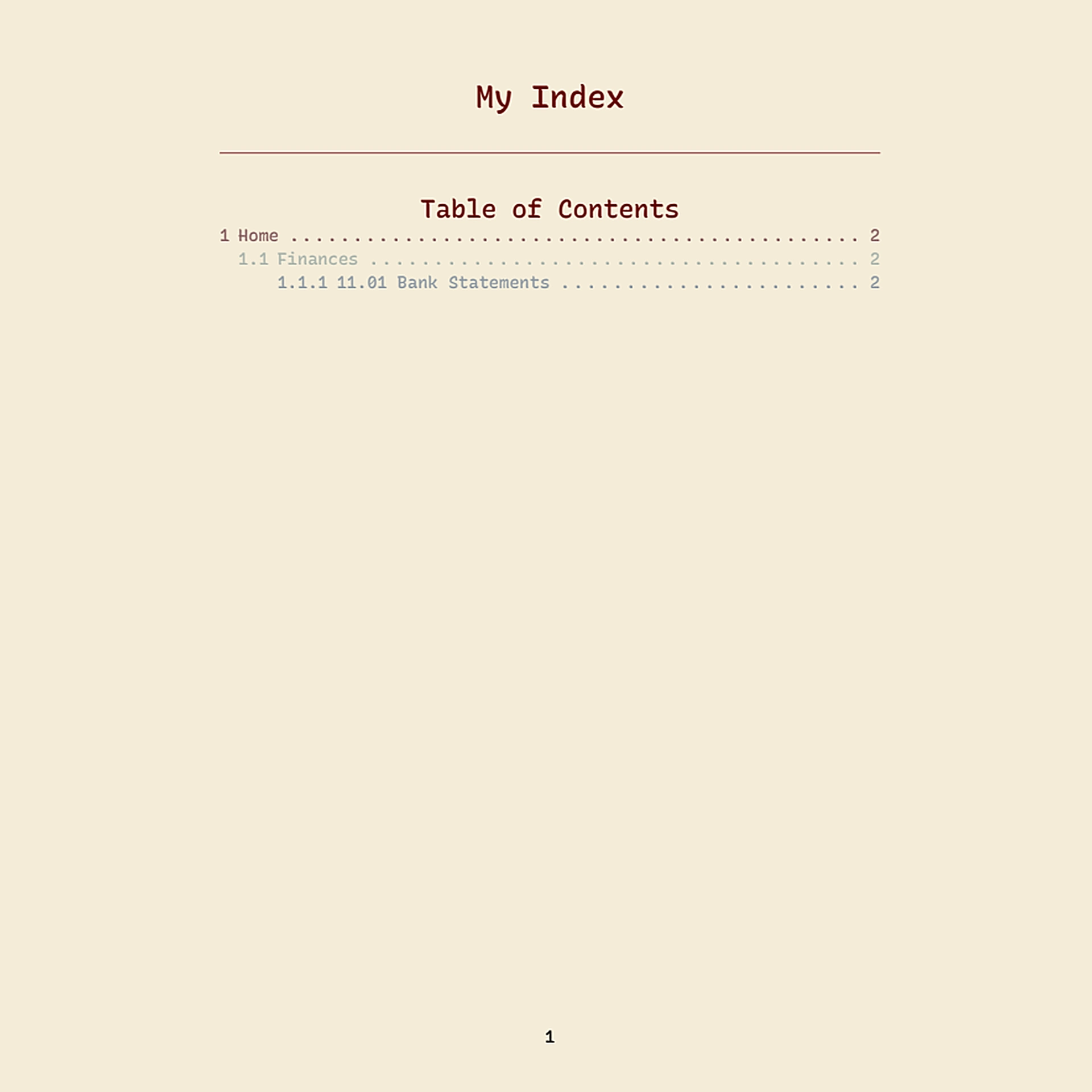Template preview