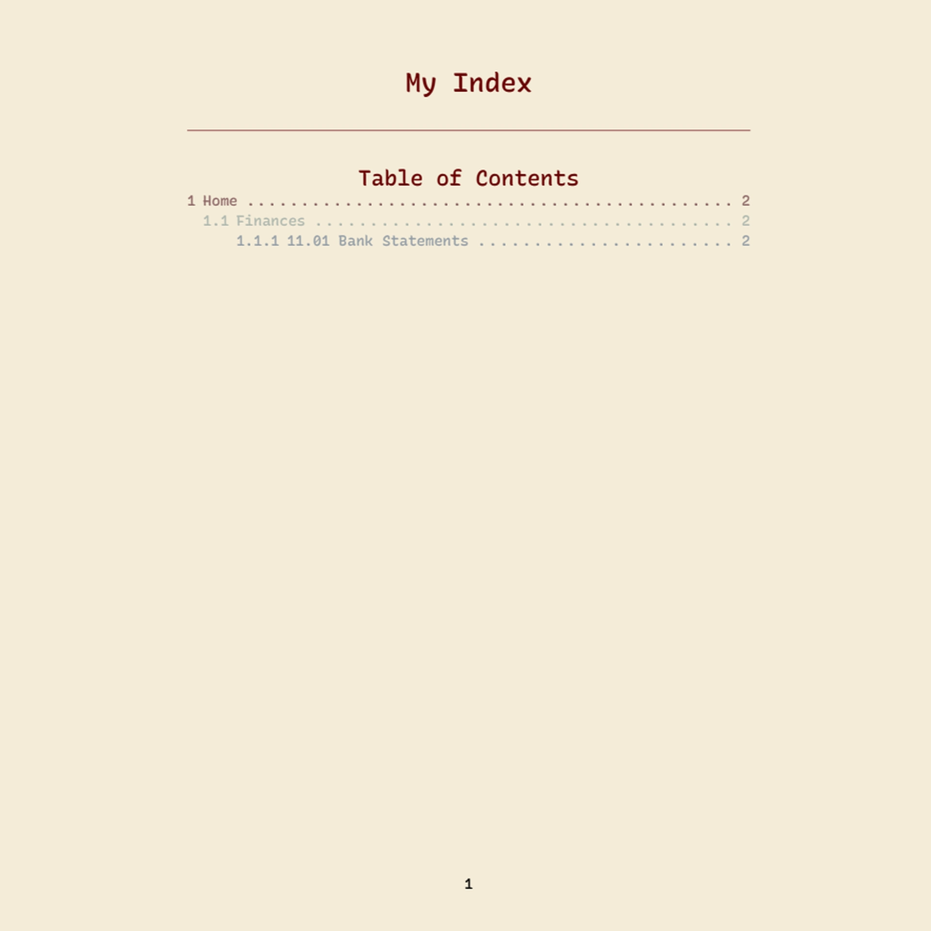 Template preview