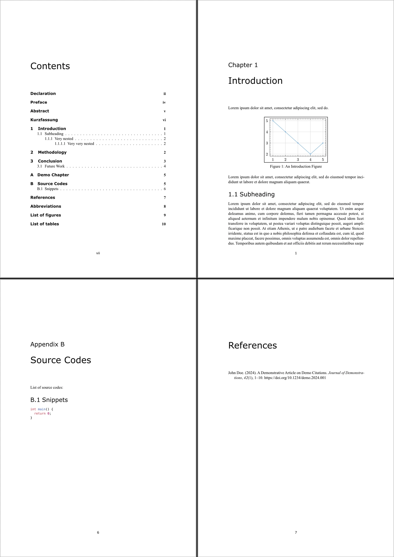Template preview