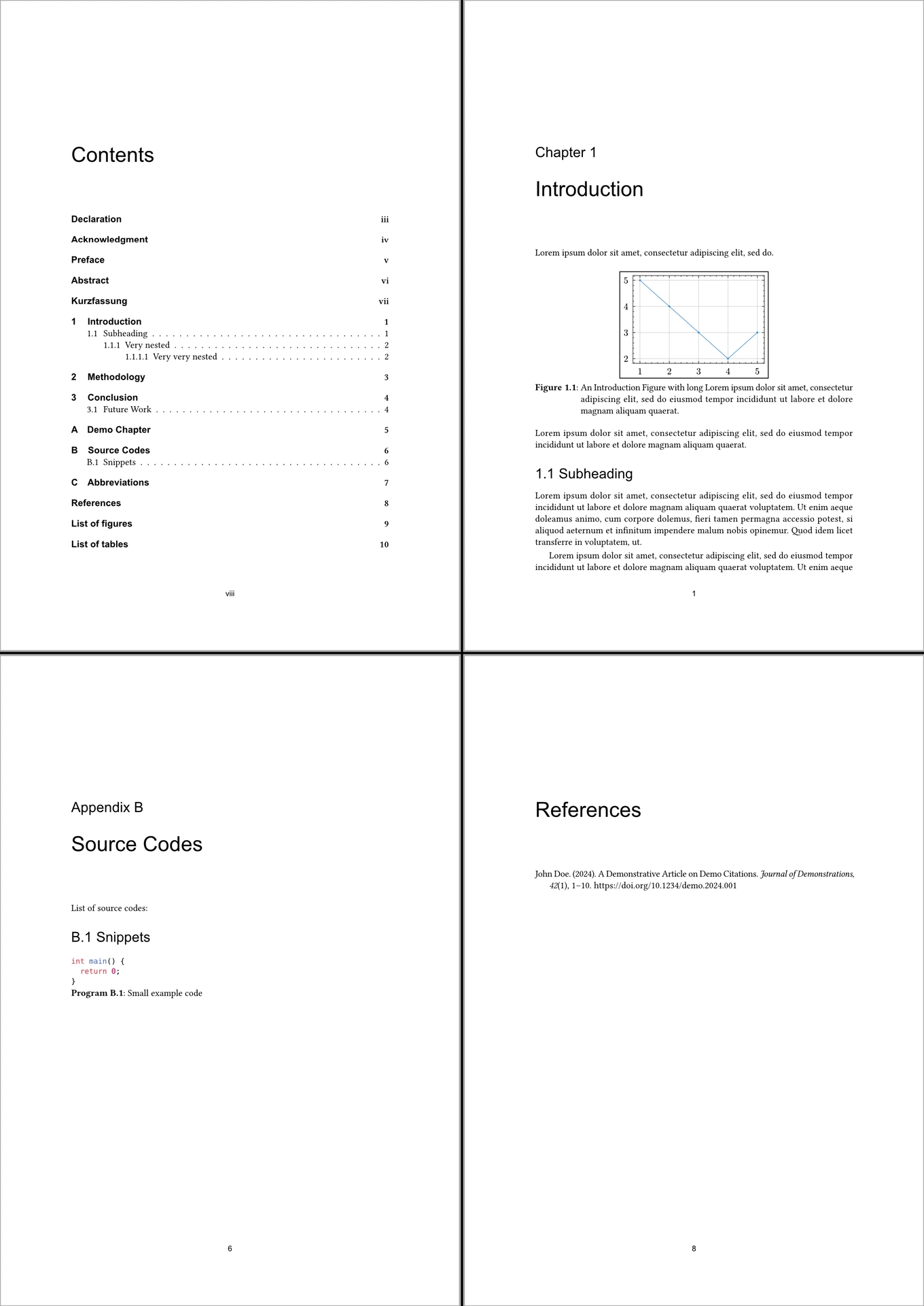 Template preview