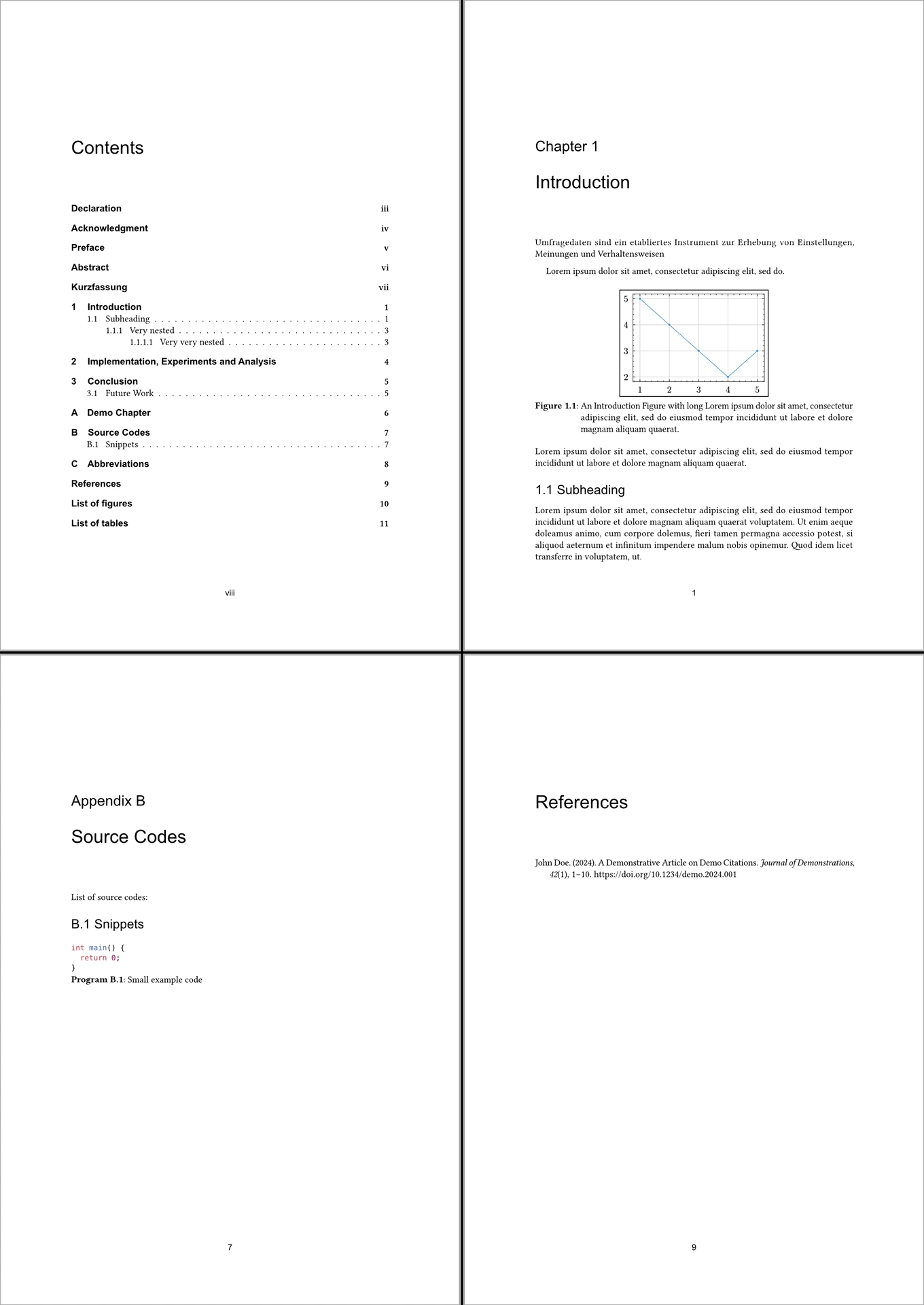 Template preview