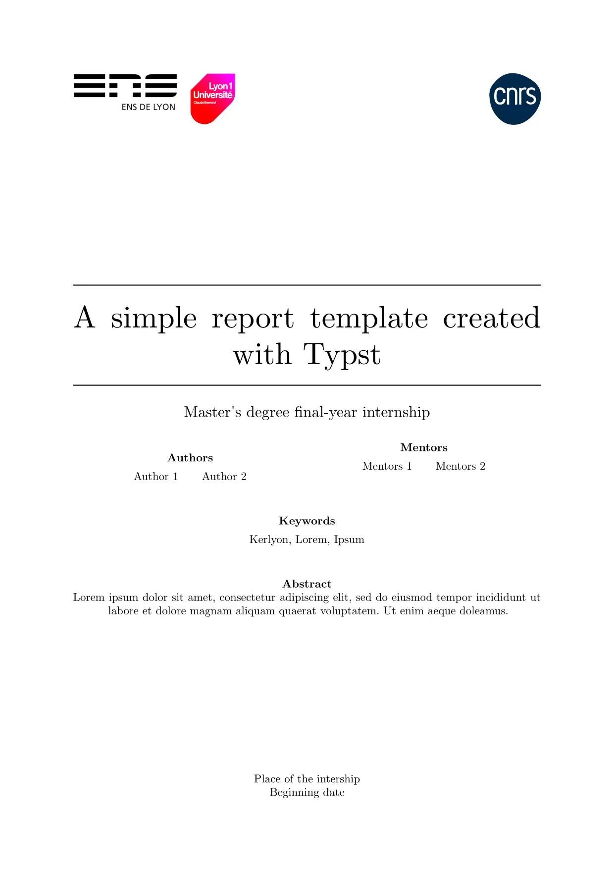 Template preview