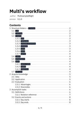 A preview of the flow Typst template.