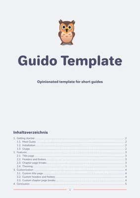 Template preview