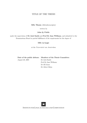 A preview of the illc-mol-thesis Typst template.
