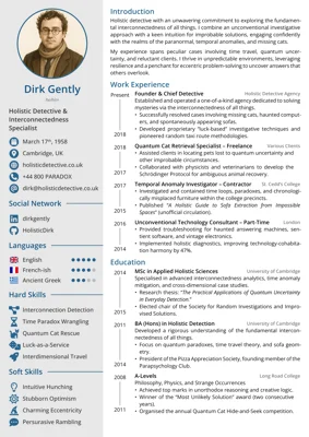 A preview of the impressive-impression Typst template.