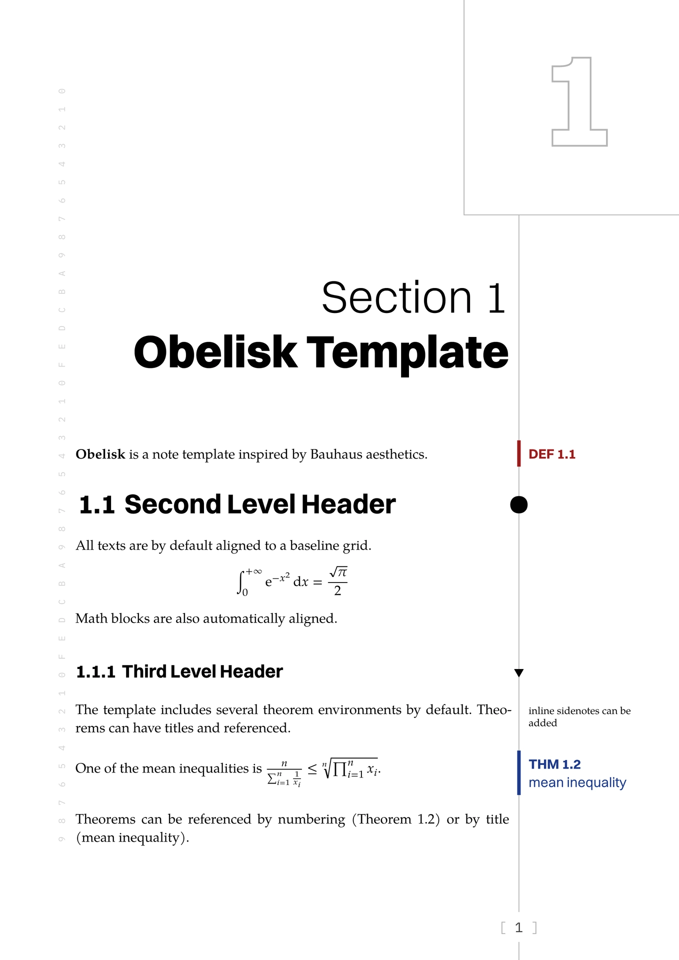 Template preview