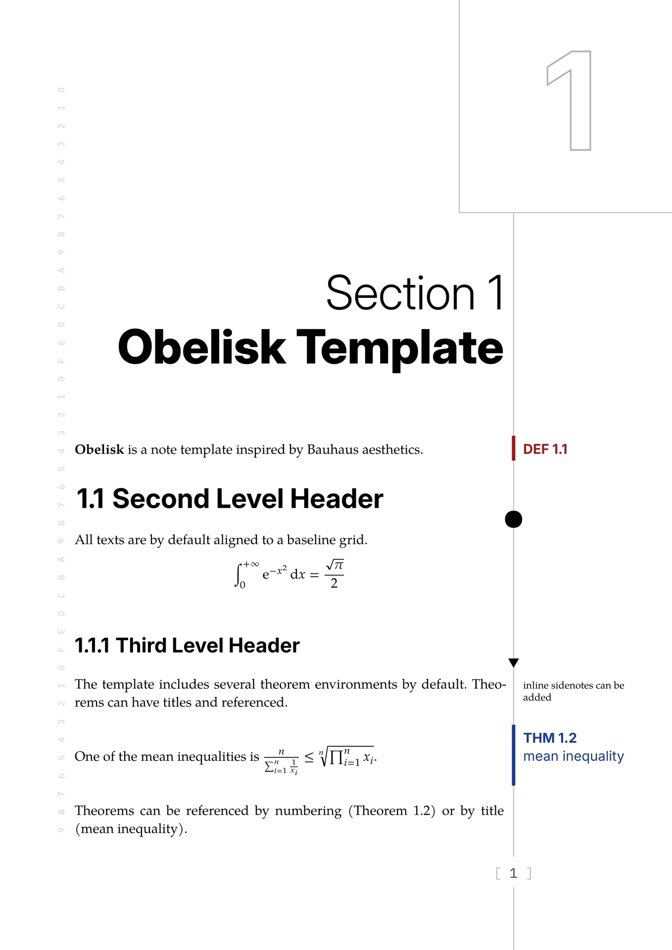 Template preview