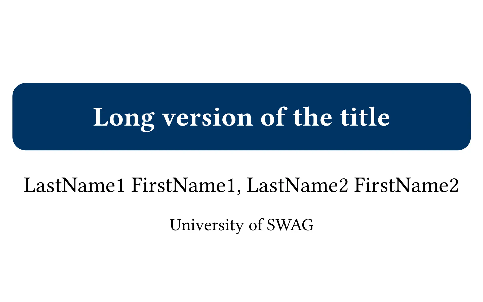 Template preview