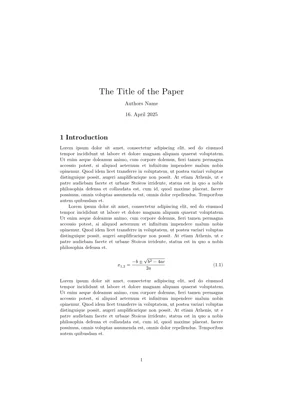 A preview of the rubber-article Typst template.