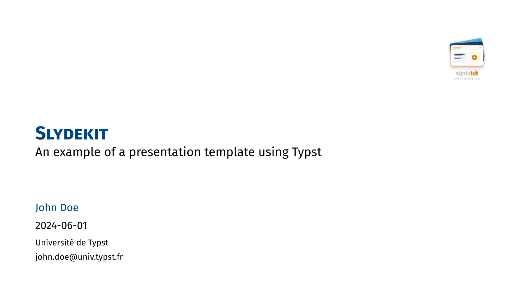 Template preview