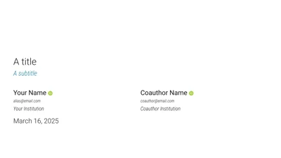A preview of the touying-quarto-clean Typst template.