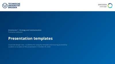 A preview of the tud-corporate-design-slides Typst template.