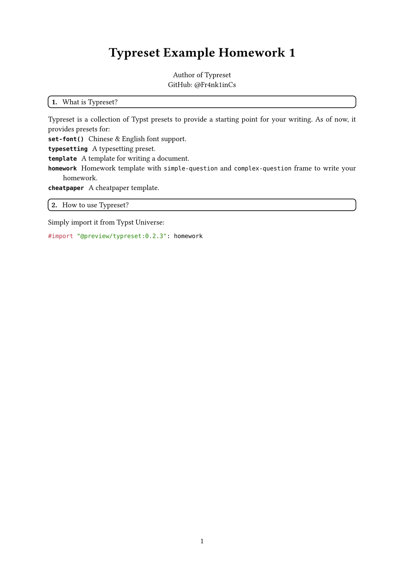 Template preview
