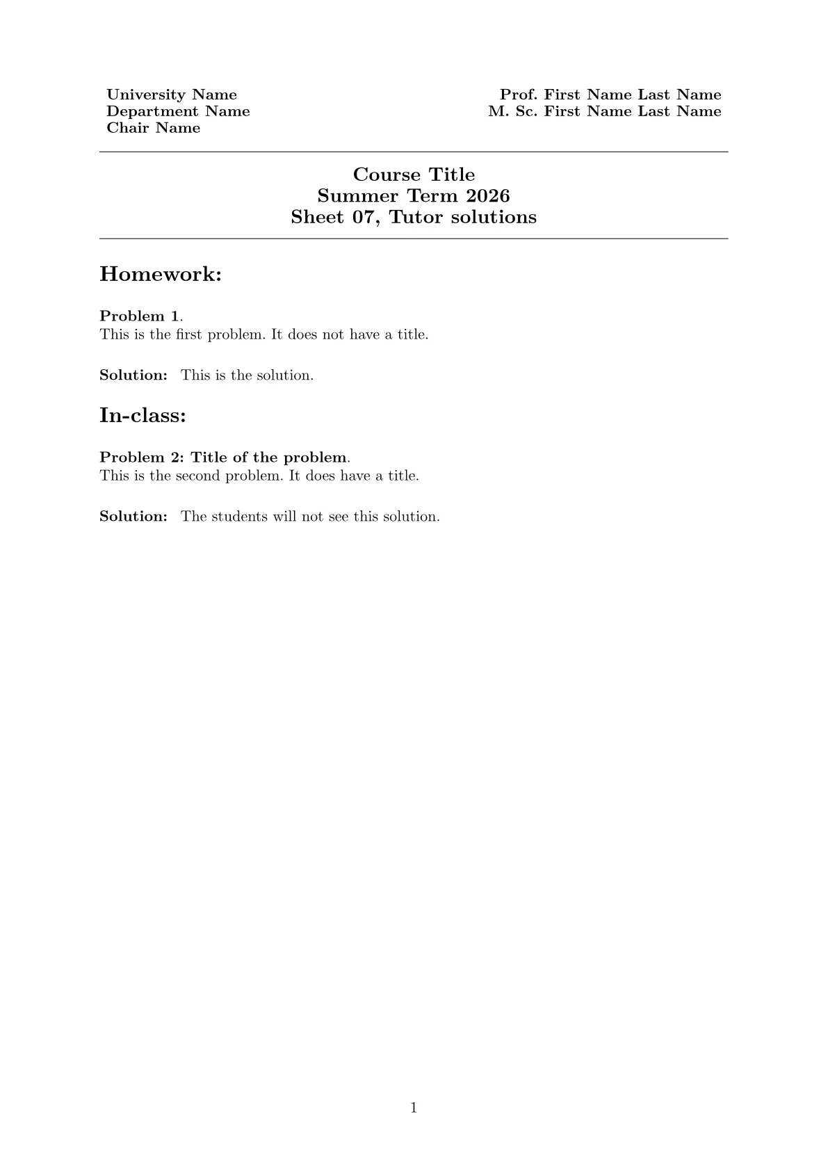 Template preview
